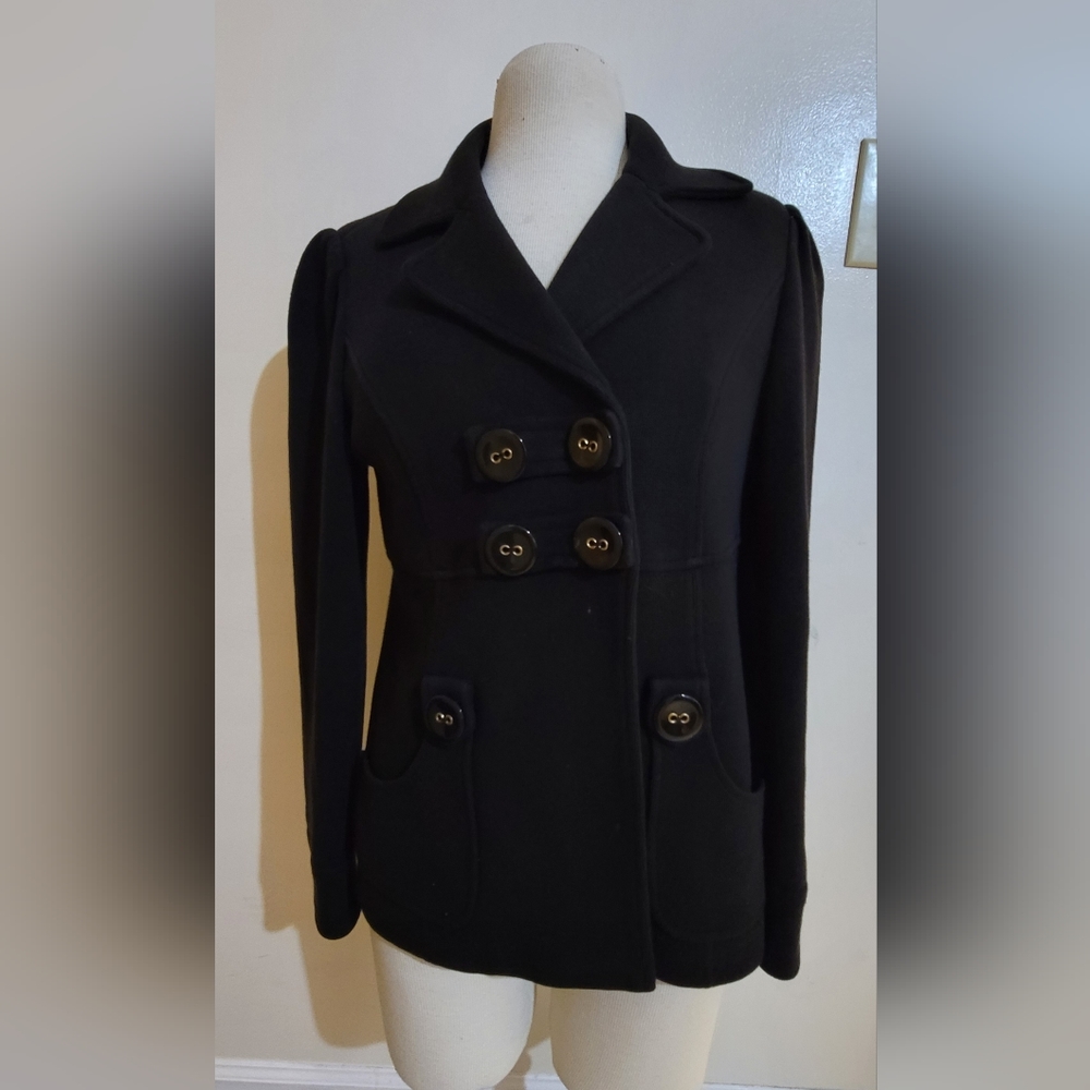 Black Dbl Breasted INC Jacket M